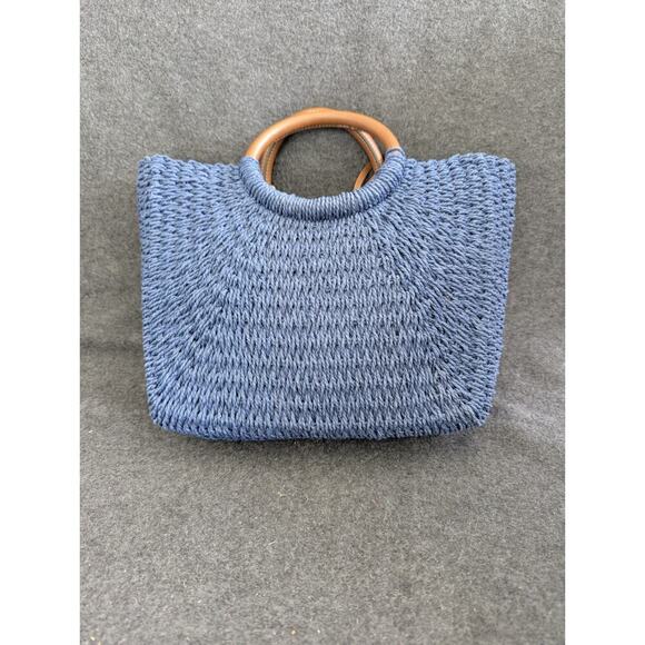 Indio Hobo Crochet Fossil Handbag Blue Beach Travel - Picture 4 of 11